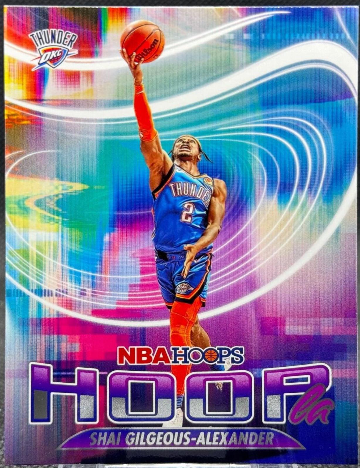 Shai Gilgeous Alexander #7 Basketball Cards 2023 Panini Hoops Hoopla
