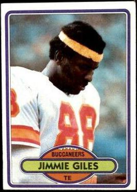 Jimmie Giles #131 Football Cards 1980 Topps