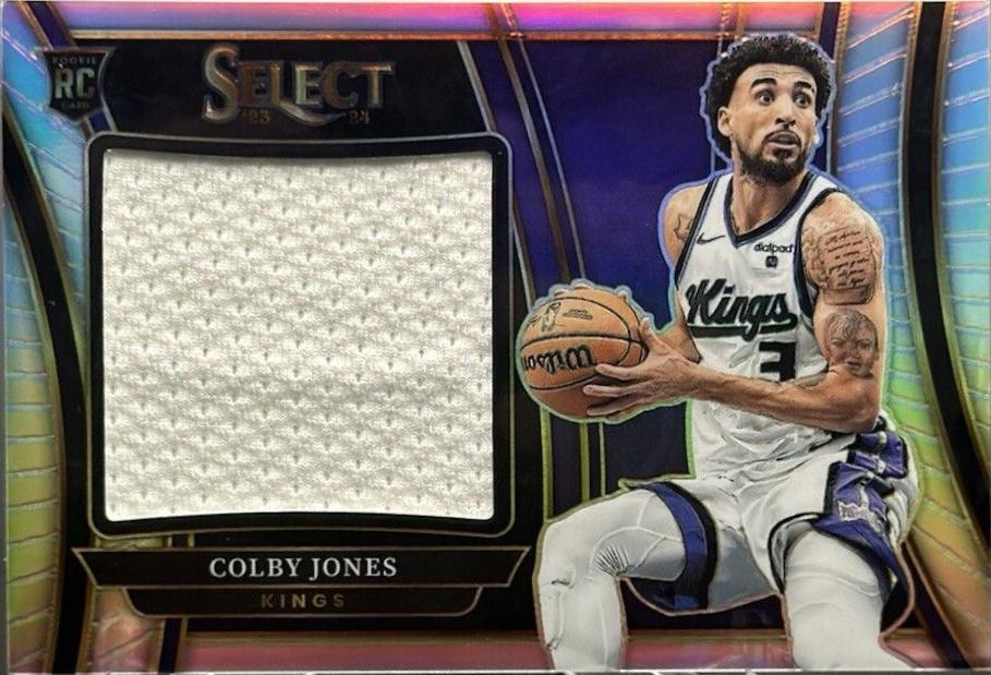 Colby Jones #RJS-CJ 2023 Panini Select Jumbo Rookie Swatch Basketball