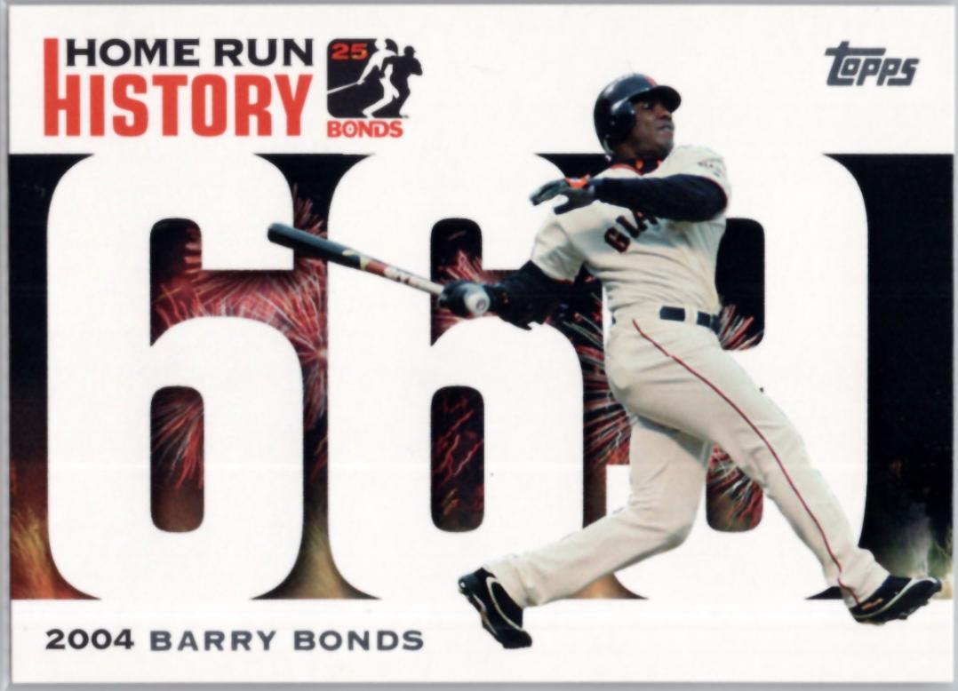 Barry Bonds #BB 669 Baseball Cards 2006 Topps Barry Bonds Home Run History