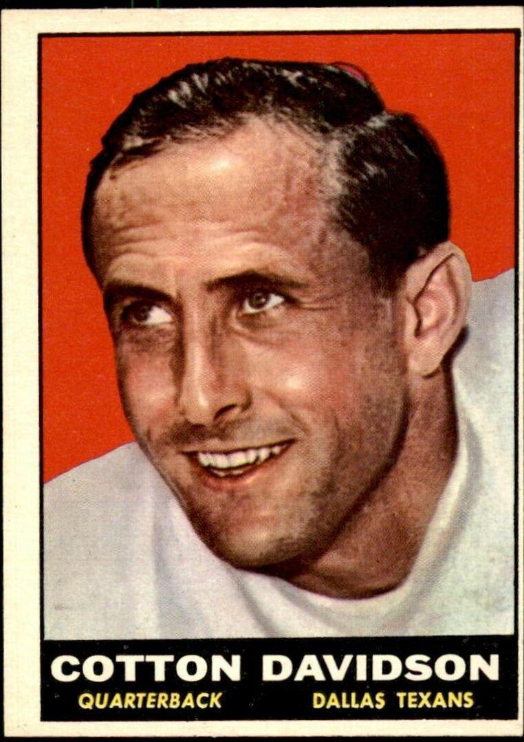 Cotton Davidson #140 1961 Topps Football