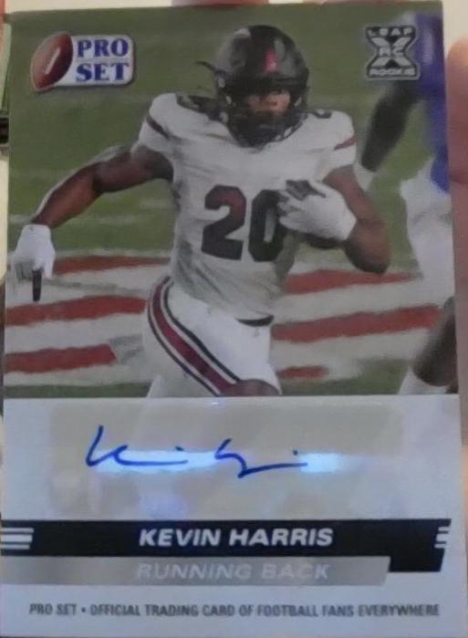 Kevin Harris #PSA-KH1 Football Cards 2022 Leaf Draft Autographs