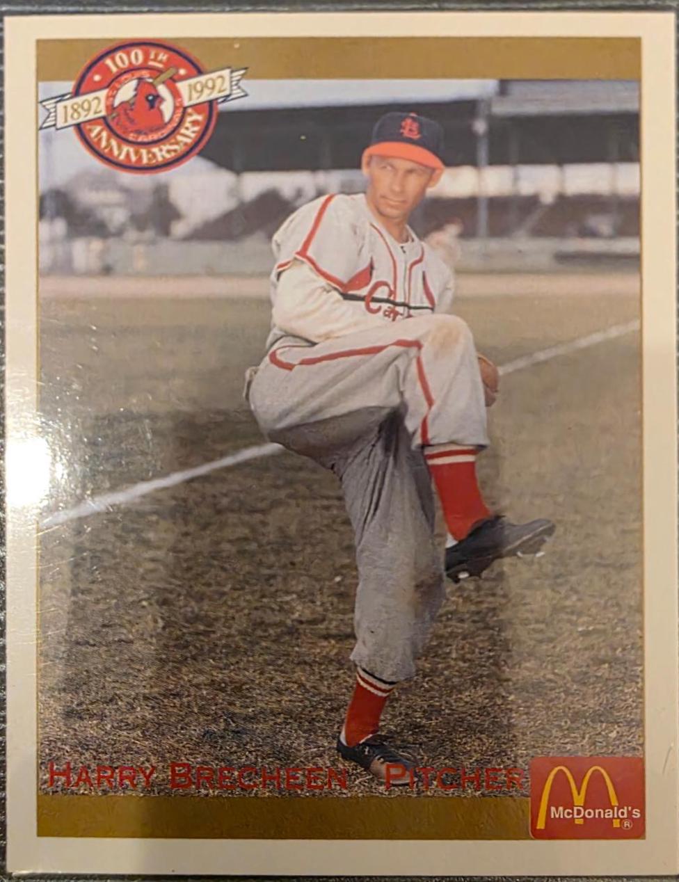 Harry Brecheen #48 Baseball Cards 1992 Pacific McDonald's St. Louis Cardinals
