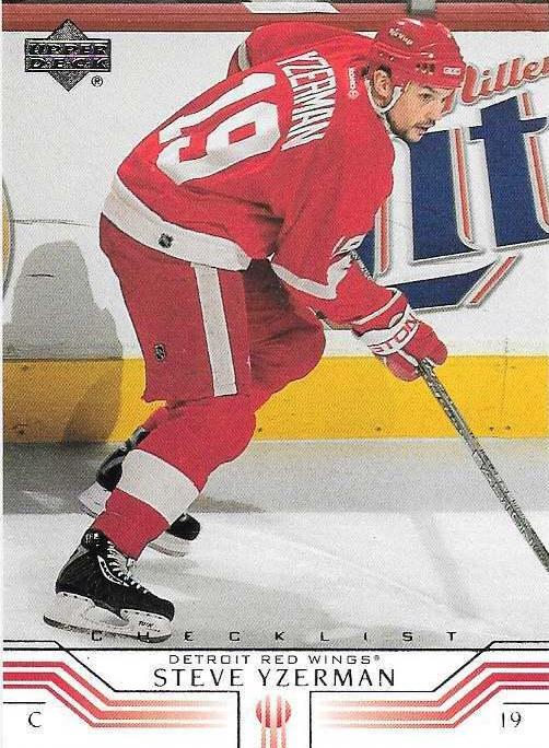 Steve Yzerman #179 Hockey Cards 2001 Upper Deck