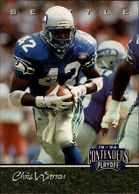 Chris Warren #7 Football Cards 1994 Playoff Contenders