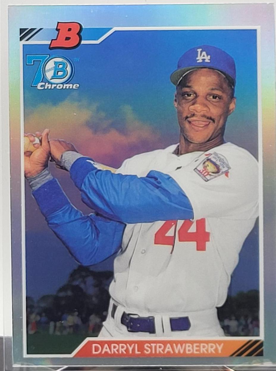 Darryl Strawberry #92B-DS Baseball Cards 2017 Bowman 1992 Chrome