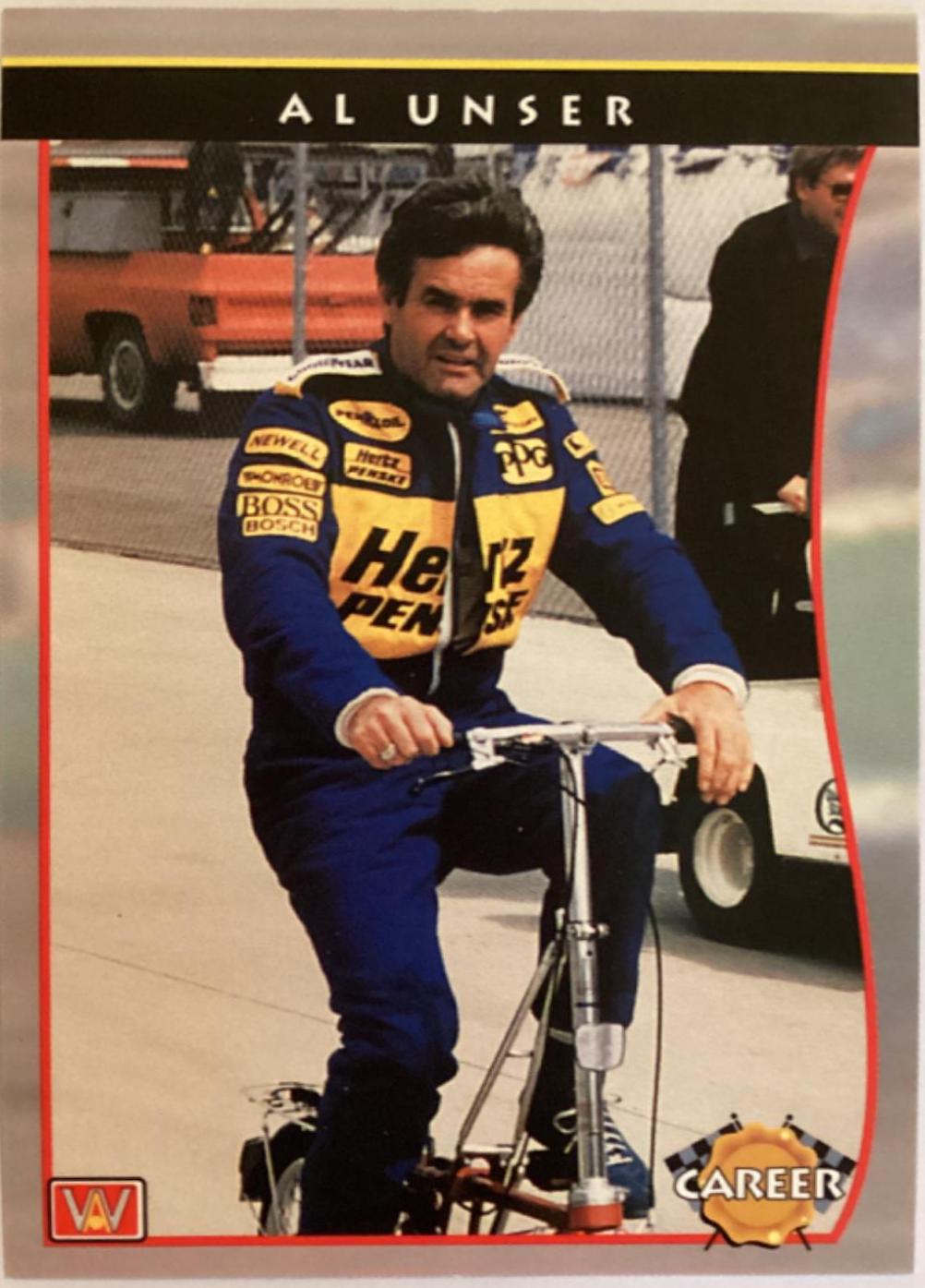 Al Unser #91 Racing Cards 1991 All World