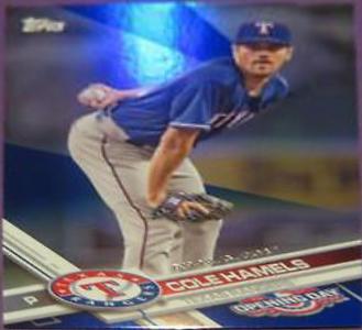 Cole Hamels [Rainbow Blue Foil] #124