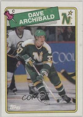 Dave Archibald #112 Hockey Cards 1988 Topps