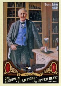 Thomas Edison #196 2011 Goodwin Champions Baseball