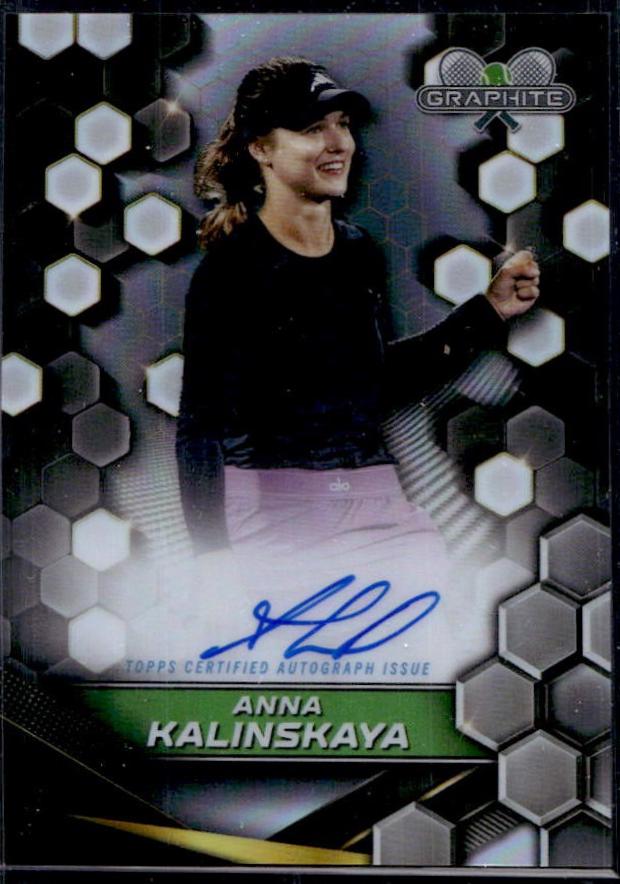 Anna Kalinskaya #GS-AKA Tennis Cards 2024 Topps Graphite Signature