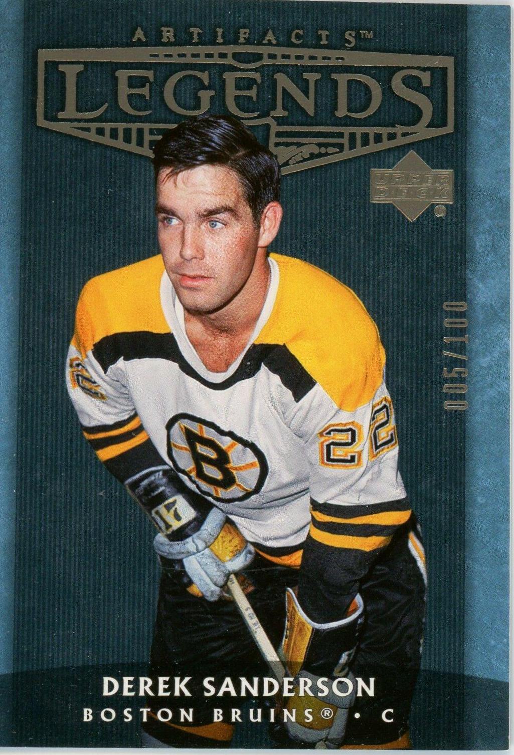 Derek Sanderson #145 Hockey Cards 2005 Upper Deck Artifacts