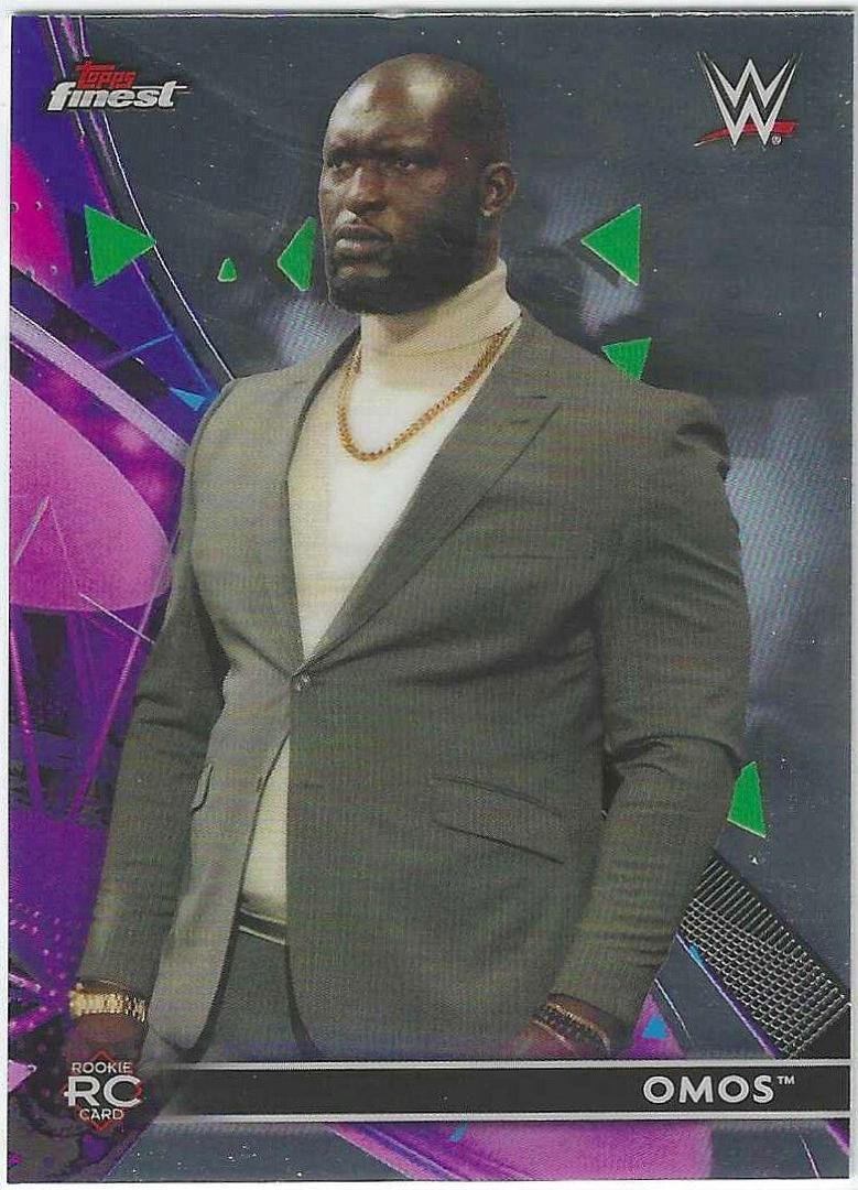 Omos #28 Wrestling Cards 2021 Topps Finest WWE