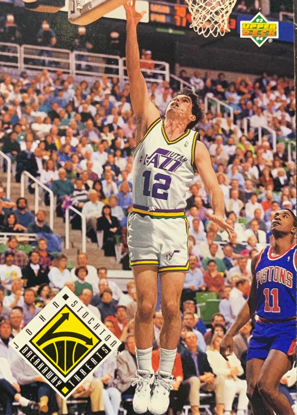 John Stockton #445 Basketball Cards 1993 Upper Deck