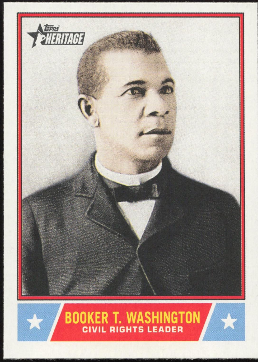 Booker T. Washington #NS-31 Baseball Cards 2025 Topps Heritage Notable American