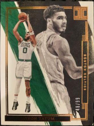 Jayson Tatum #24 Basketball Cards 2021 Panini Impeccable