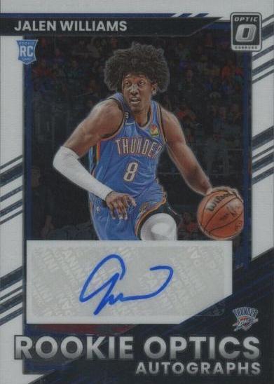 Jalen Williams #ROA-JWL Basketball Cards 2022 Panini Donruss Optic Rookie Autographs