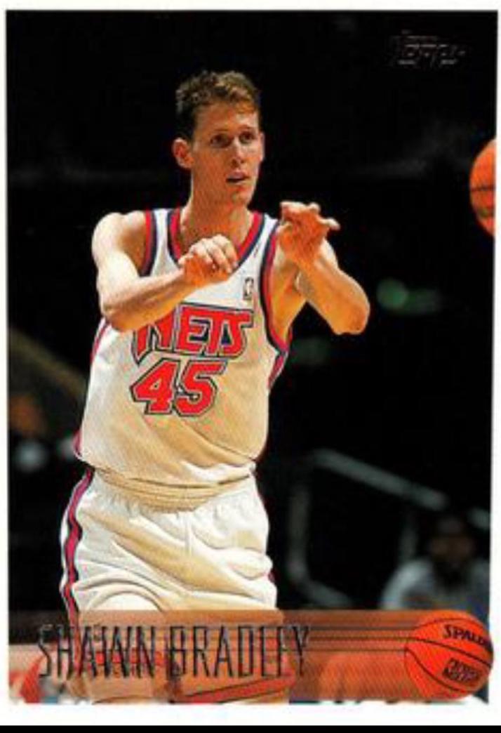 Shawn Bradley #44 Basketball Cards 1996 Topps