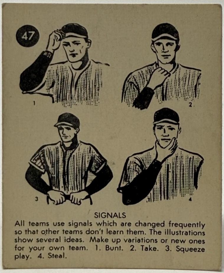 Signals #47 Baseball Cards 1952 Parkhurst Frostade