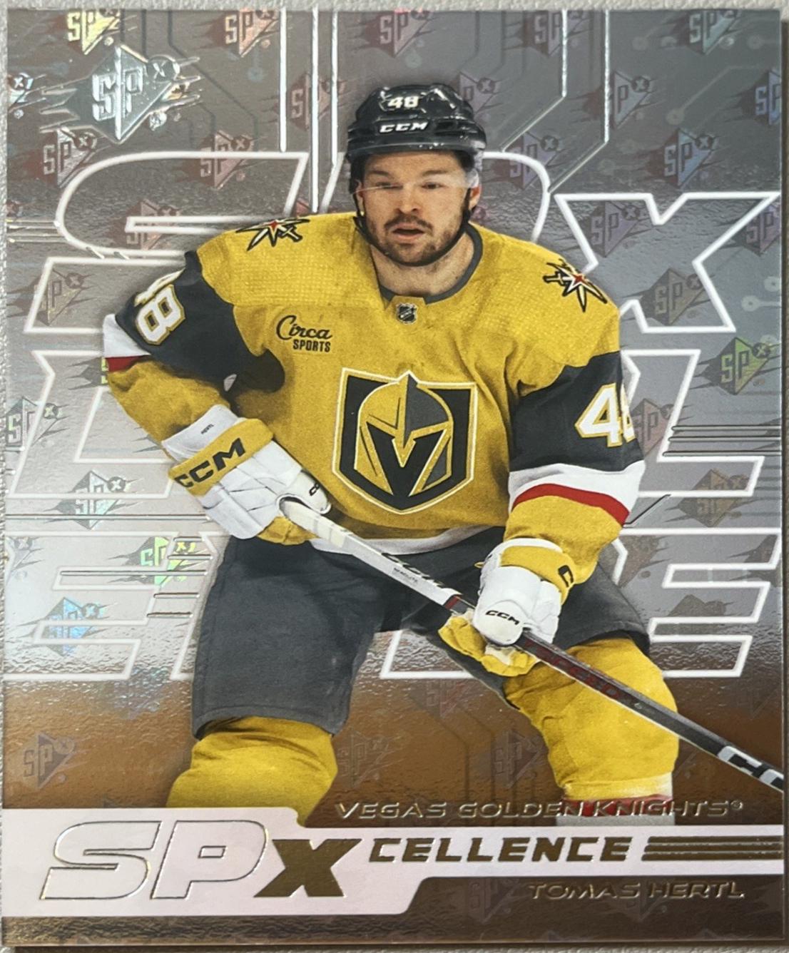 Tomas Hertl #XC-TH Hockey Cards 2024 SPx SPxCellence