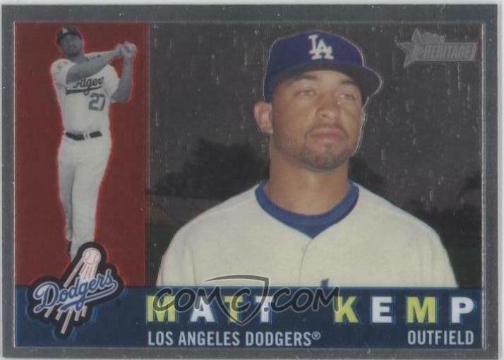 Matt Kemp #C54 Baseball Cards 2009 Topps Heritage Chrome
