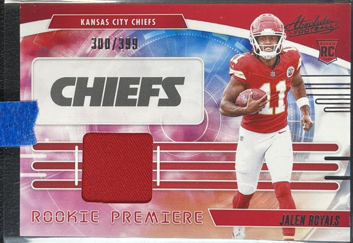Jalen Royals #27 2025 Panini Absolute Rookie Premiere Materials Football