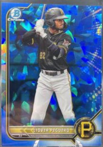 Liover Peguero #BCP-34 2022 Bowman Chrome Prospects Sapphire Baseball