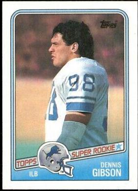 Dennis Gibson #380 Football Cards 1988 Topps