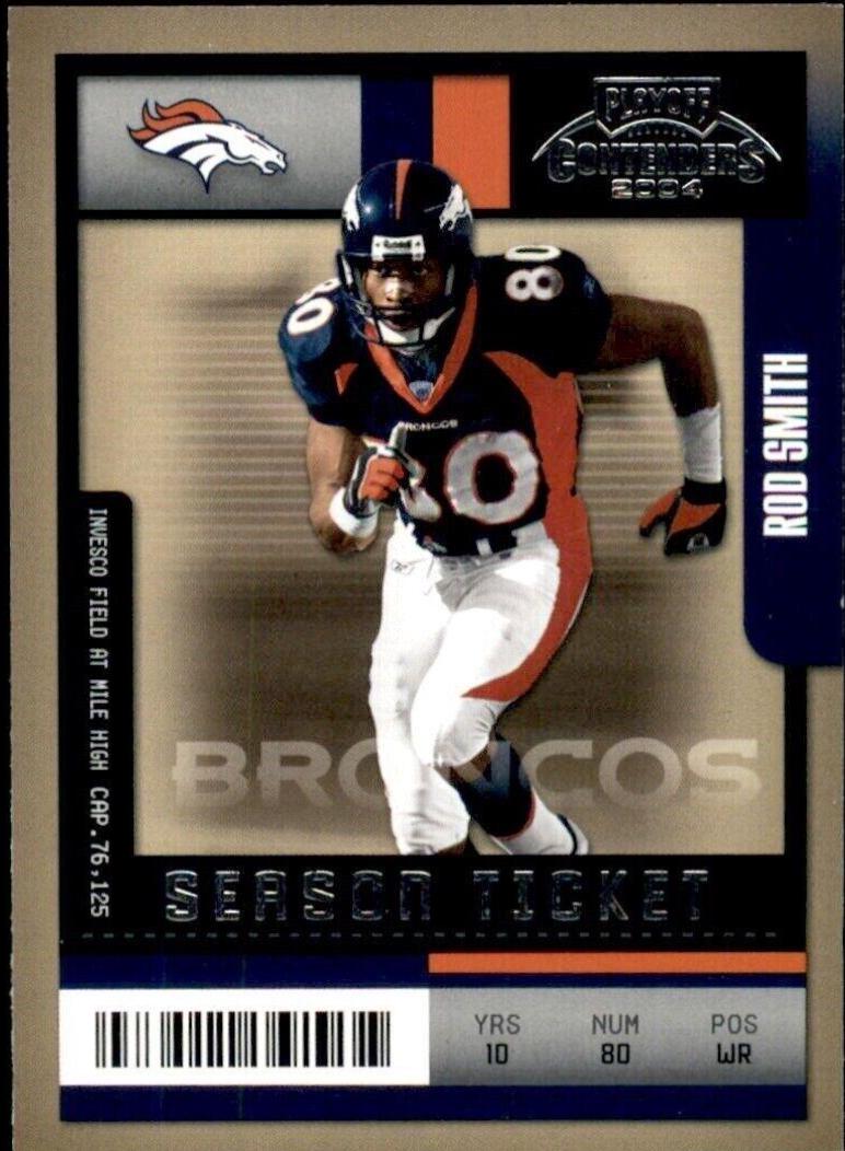 Rod Smith #34 2004 Playoff Contenders Football