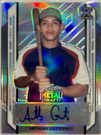 Anthony Gutierrez #BA-AG1 2021 Leaf Metal Draft Autograph Baseball