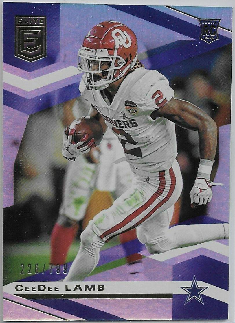 CeeDee Lamb #111 Football Cards 2020 Panini Donruss Elite