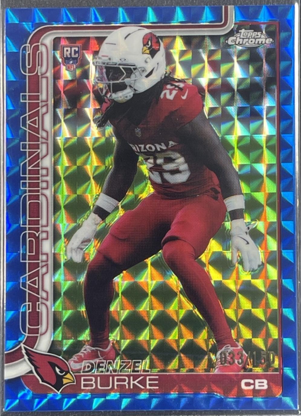 Denzel Burke [Blue Geometric Refractor] #368