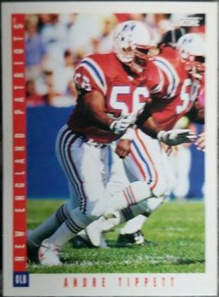 Andre Tippett #107 Football Cards 1993 Panini Score