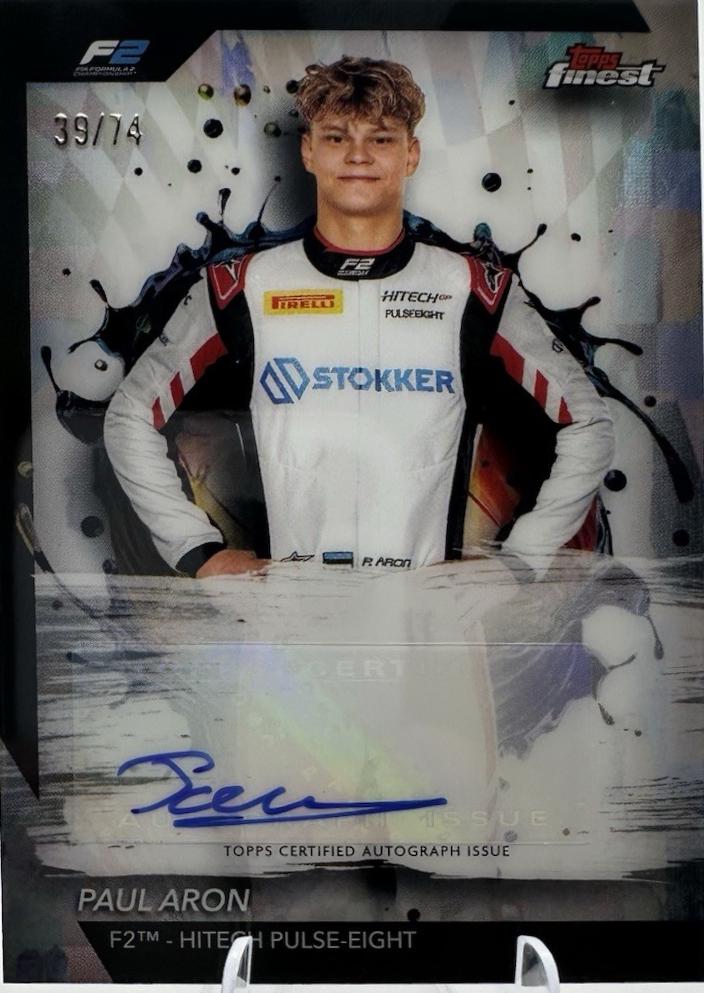 Paul Aron #FAC-ARO Racing Cards 2024 Topps Finest Formula 1 Autograph