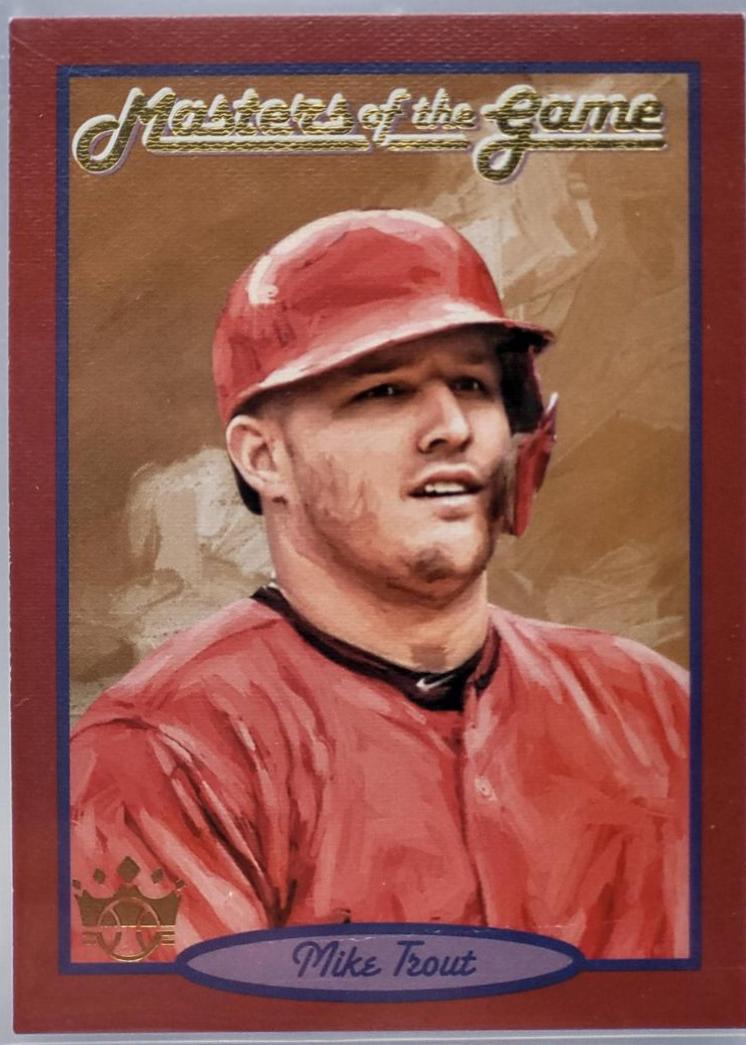 Mike Trout #MG3 Baseball Cards 2019 Panini Diamond Kings Masters of the Game