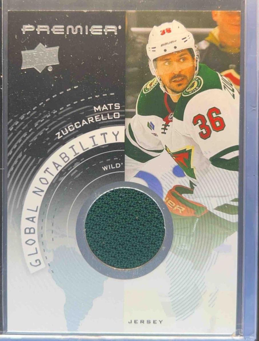 Mats Zuccarello #GN-MZ Hockey Cards 2023 Upper Deck Premier Global Nobility Jersey