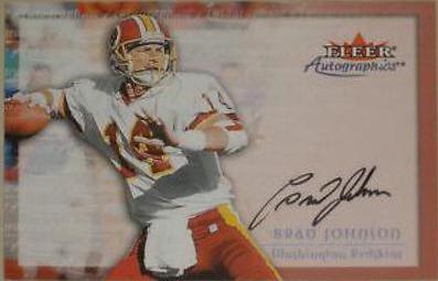 Brad Johnson Football Cards 2000 Fleer Autographics
