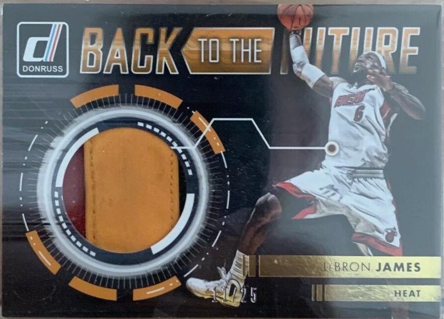 Lebron James #29 Basketball Cards 2015 Donruss Back to the Future
