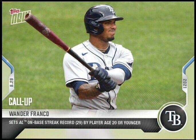Wander Franco #728 Baseball Cards 2021 Topps Now