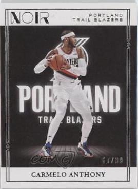 Carmelo Anthony #2 Basketball Cards 2020 Panini Noir