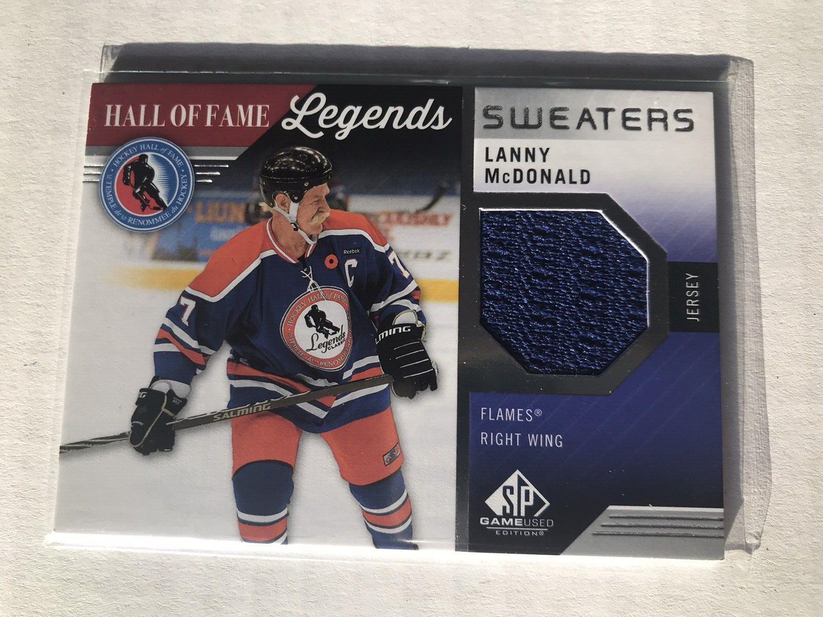 Lanny McDonald #HOF-LM Hockey Cards 2021 SP Game Used HOF Legends Sweaters