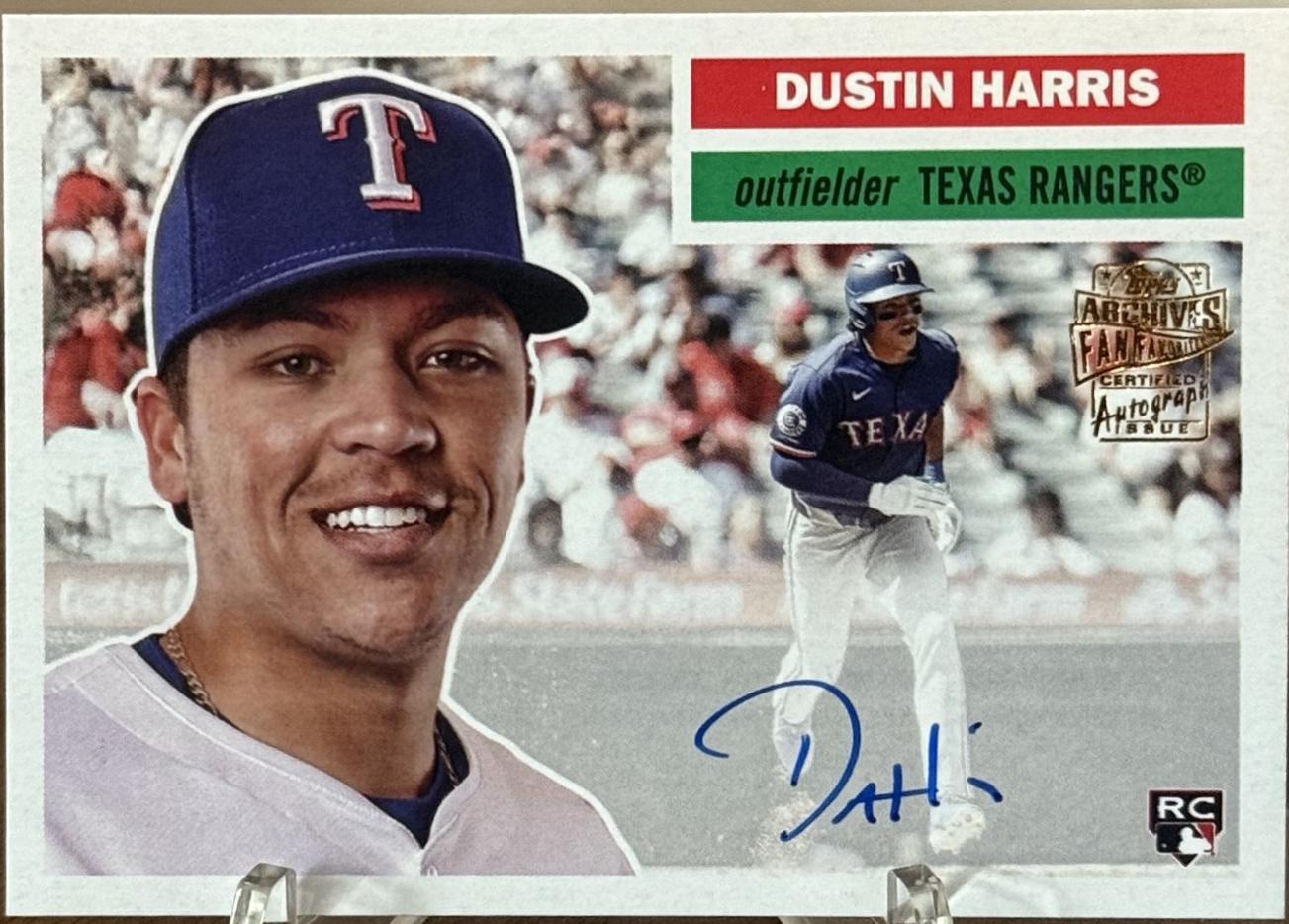 Dustin Harris #56FFA-DH 2025 Topps Archives Baseball Fan Favorite Autographs 1956