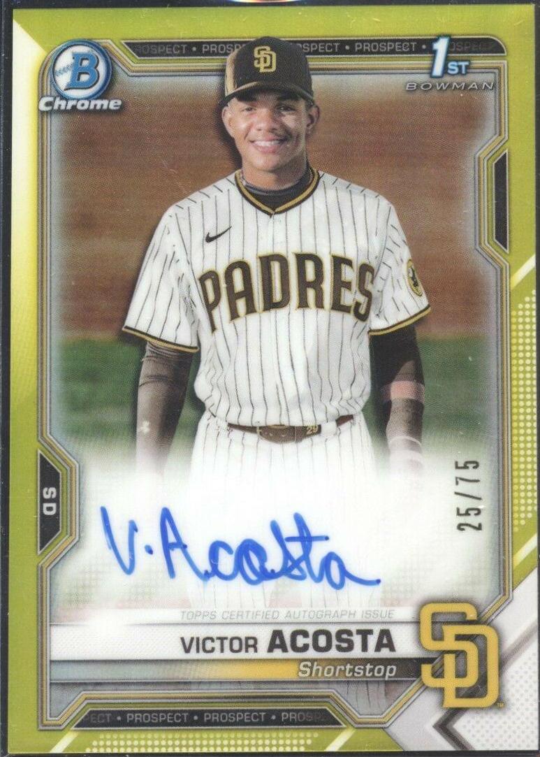 Victor Acosta [Yellow Refractor] #CPA-VA