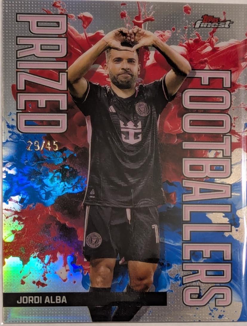 Jordi Alba #PF-3 Soccer Cards 2024 Topps Finest MLS Prized Footballers