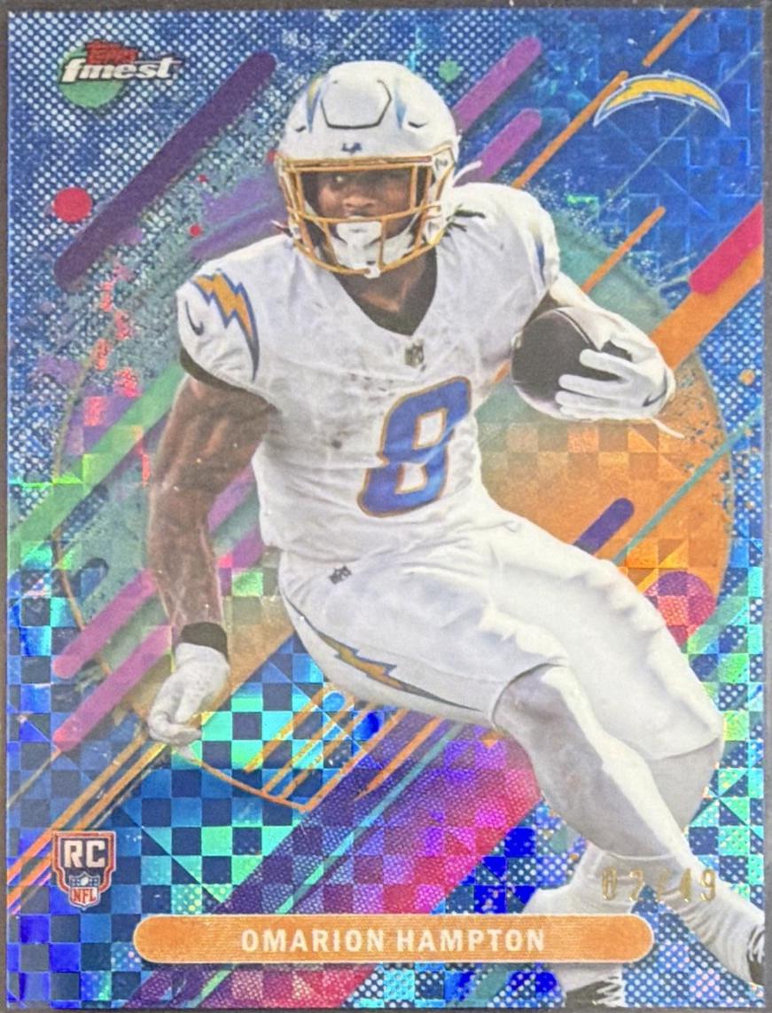 Omarion Hampton [Blue X-Fractor] #208