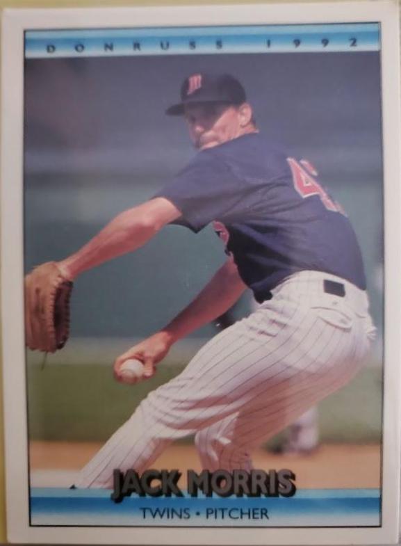 Jack Morris #216 Baseball Cards 1992 Donruss