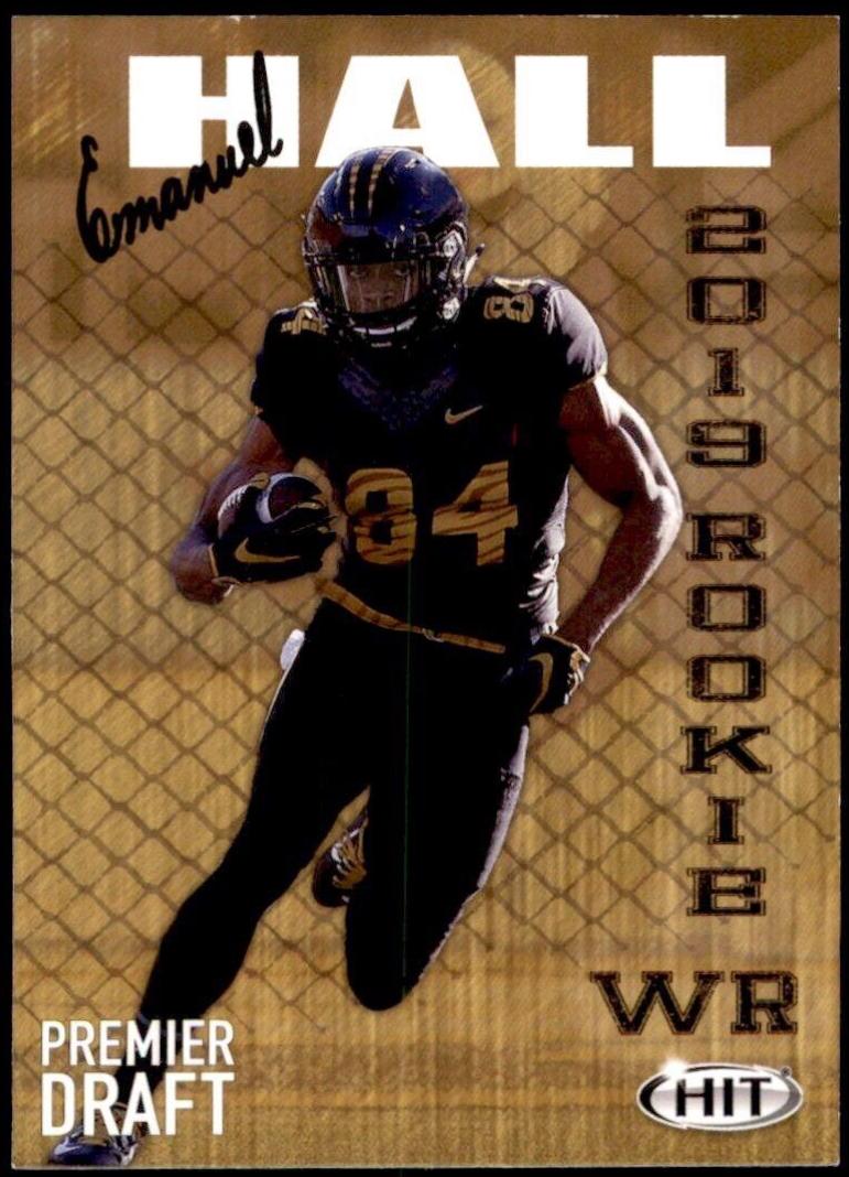 Emanuel Hall #95 Football Cards 2019 Sage Hit