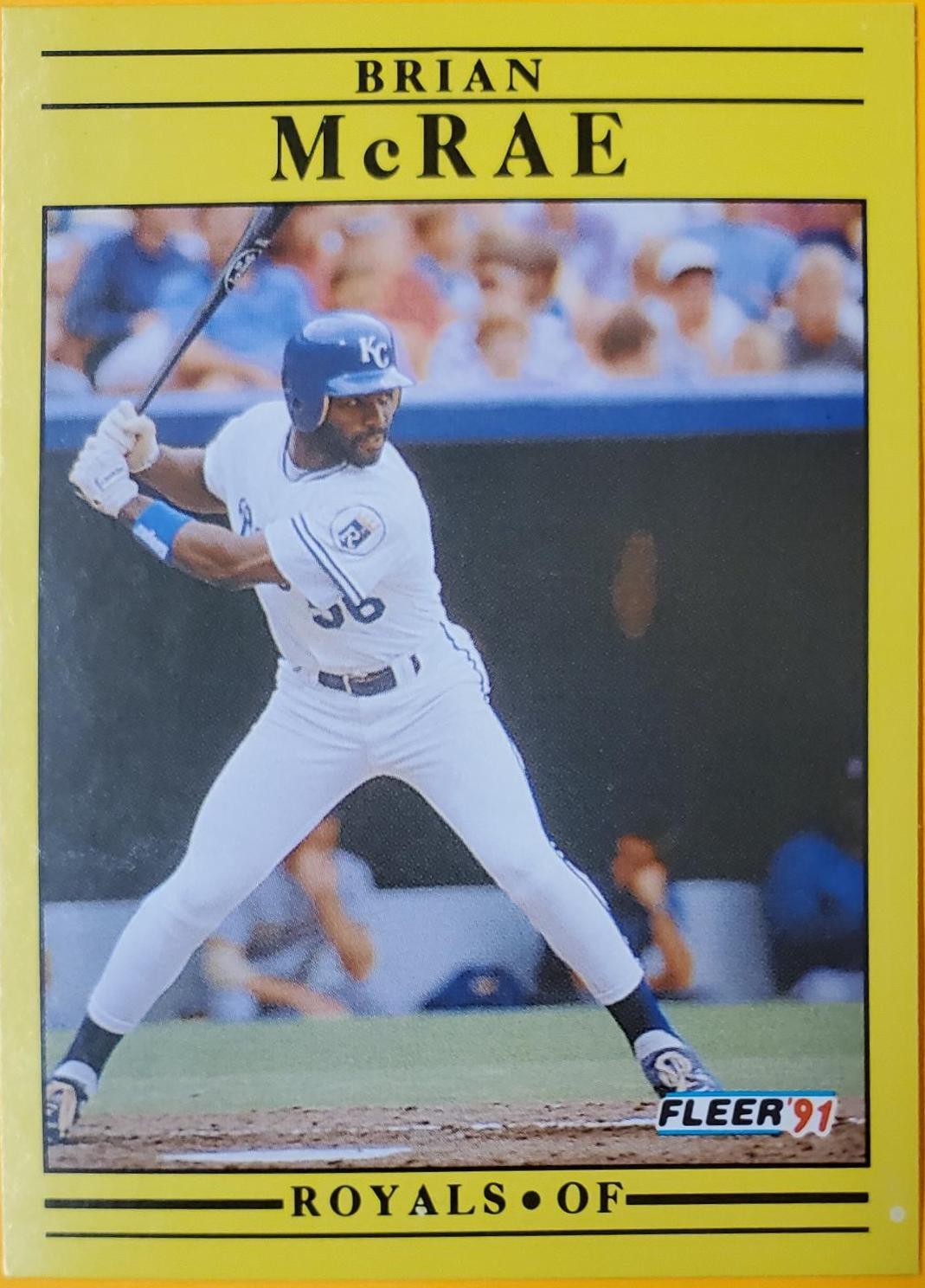 Brian McRae #563 Baseball Cards 1991 Fleer