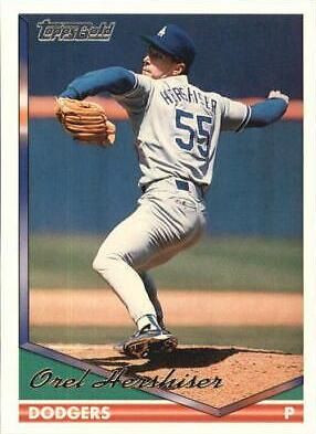 Orel Hershiser #460 Baseball Cards 1994 Topps Gold