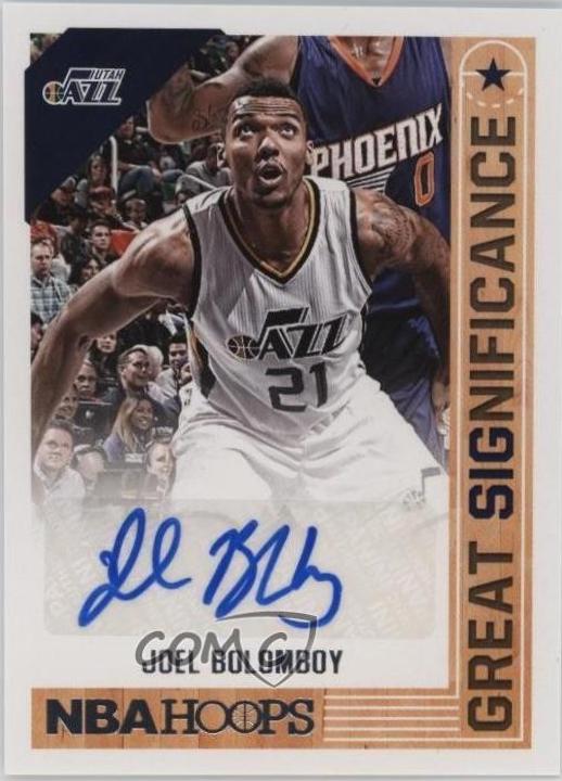 Joel Bolomboy #GS-JB 2017 Panini Hoops Great Significance Basketball